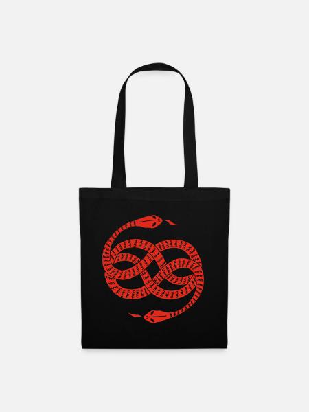 Serpents rouges infinis - Sac en tissu - noir