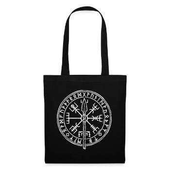 Der Speer im Vegvisir - Stoffbeutel - Schwarz - Vorne