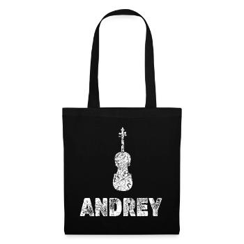 Geige Andrey - Stoffbeutel - Schwarz - Vorne