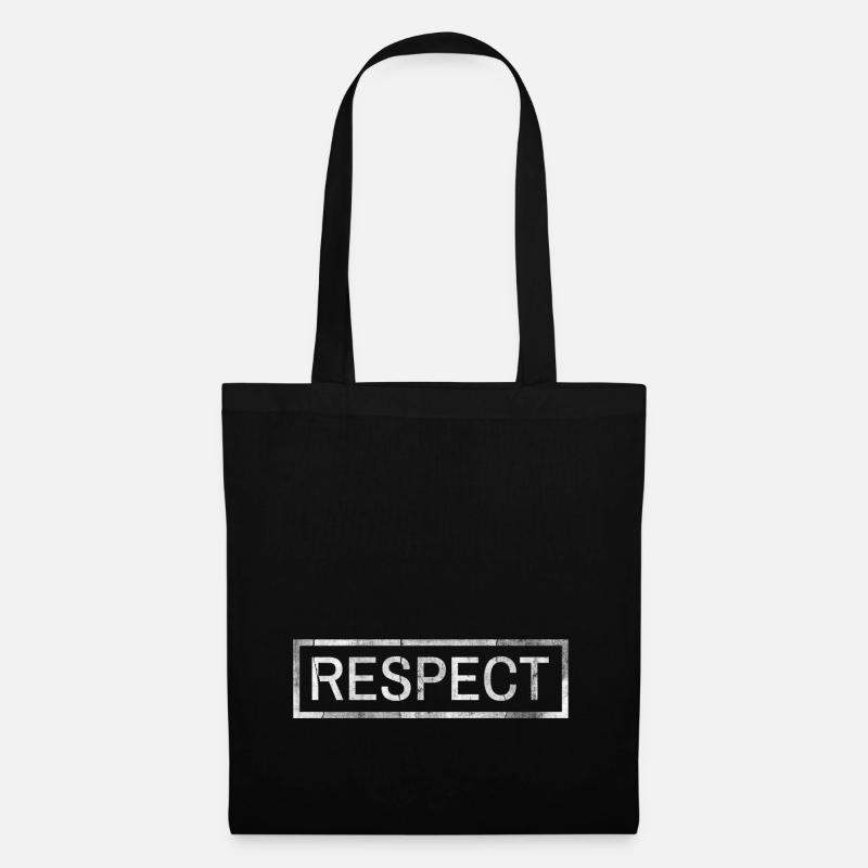 Respect - Stoffbeutel - Schwarz
