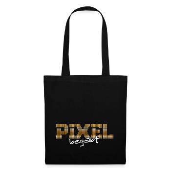 Pixel begabt - Stoffbeutel - Schwarz - Vorne