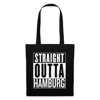Straight Outta Hamburg - Sac en tissu - noir - Devant