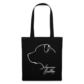 AMERICAN BULLDOG Profile WILSIGNS - Tote Bag - black - Front