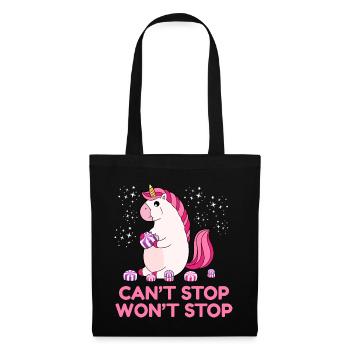 Can't Stop Won't Stop - Stoffbeutel - Schwarz - Vorne