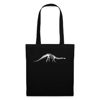 Brontosaurus - skeleton - Tote Bag - black - Front