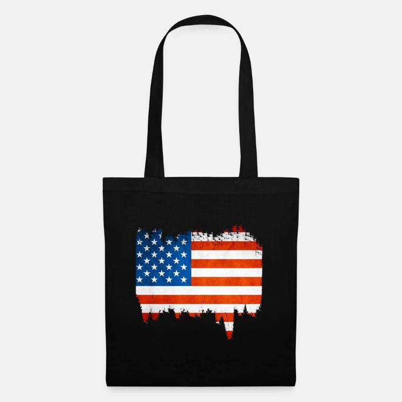 USA - Stoffbeutel - Schwarz