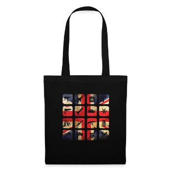 Grande Bretagne Angleterre Londres - Sac en tissu - noir - Devant