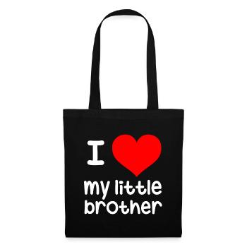 I love my little brother Big Sister, little brother - Tote Bag - black - Front