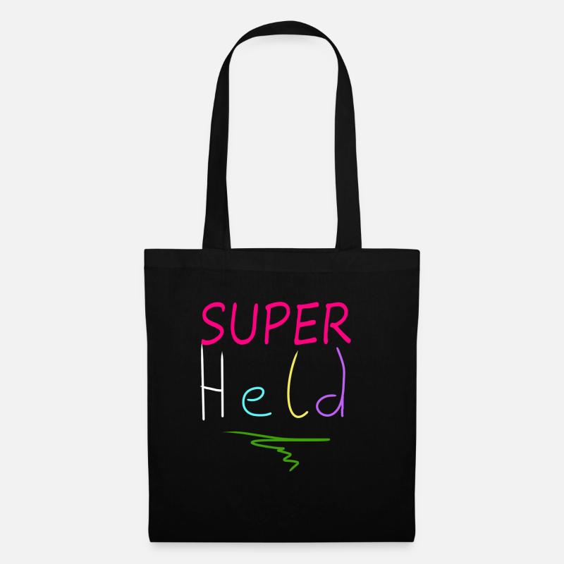 SuperHeld - Stoffbeutel - Schwarz