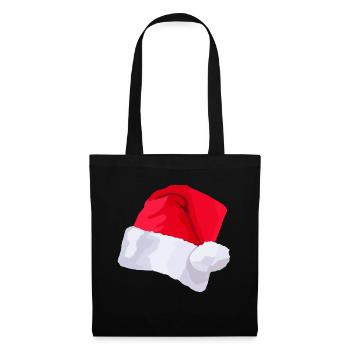 Weihnachtsmütze - Stoffbeutel - Schwarz - Vorne