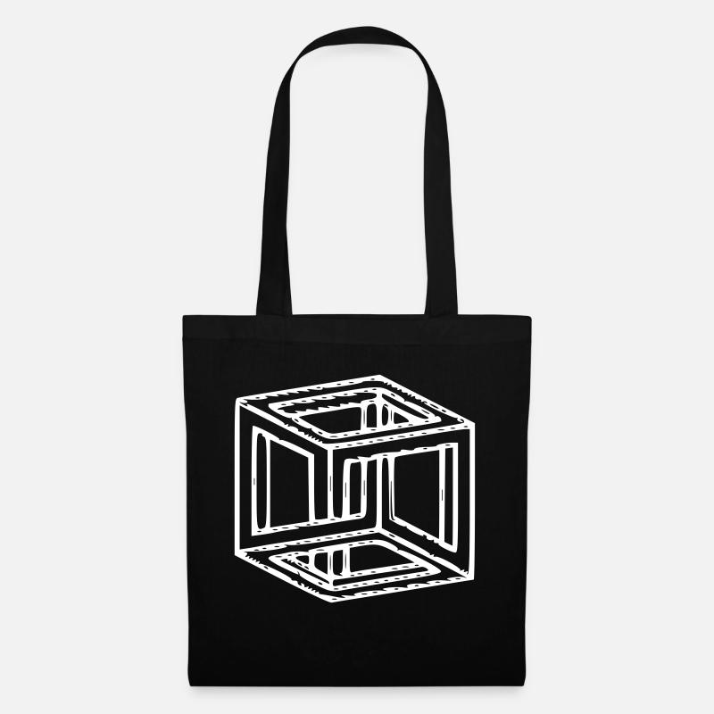 Illusion optical illusion hallucination spell - Tote Bag - black