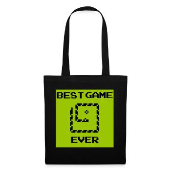 serpent gamer 3210 téléphone portable pixel rétro 90s nerd téléphone portable - Sac en tissu - noir - Devant