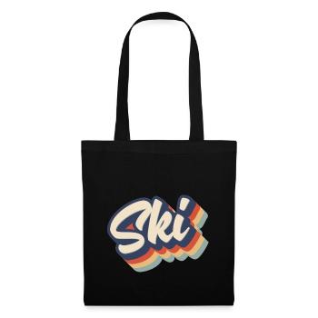 Ski - Stoffbeutel - Schwarz - Vorne