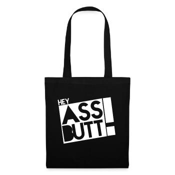 HEY, GESCHENK - Stoffbeutel - Schwarz - Vorne