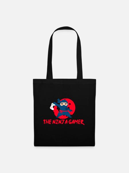Gamer - Der Ninja-Gamer - Geschenkidee - Stoffbeutel - Schwarz