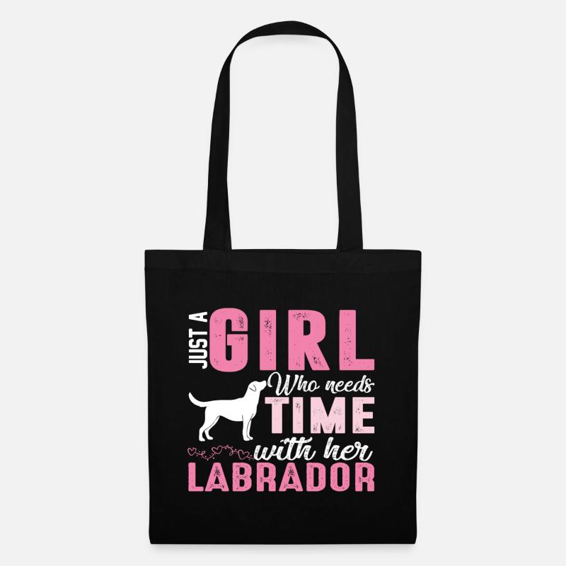 Labrador - Stoffbeutel - Schwarz