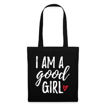 I Am A Good Girl - Sac en tissu - noir - Devant