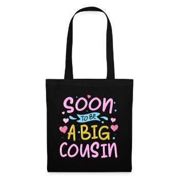 Soon to be a big cousin - Tote Bag - black - Front