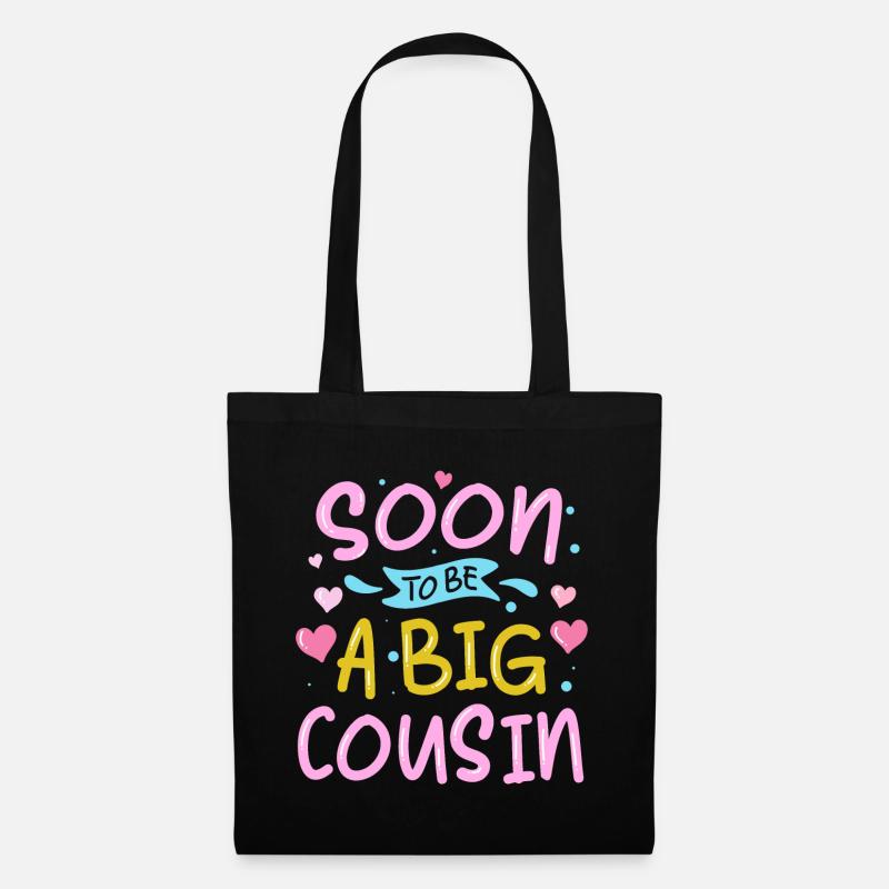 Soon to be a big cousin - Tote Bag - black