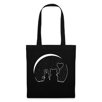 Lapin mignon - Amateurs d’ours - Hasi Bear - Sac en tissu - noir - Devant