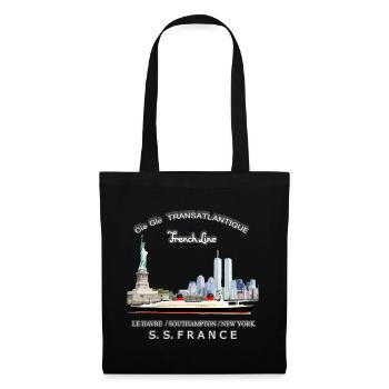 FRANCE PAQUEBOT NEW YORK - Sac en tissu - noir - Devant