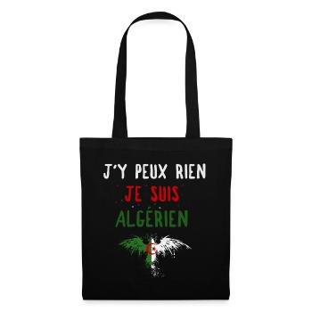 J'y peux rien Je suis Algérien - Sac en tissu - noir - Devant
