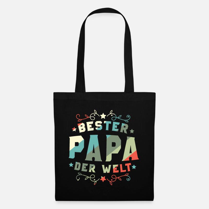 Bester Papa Der Welt Bester Papa - Stoffbeutel - Schwarz