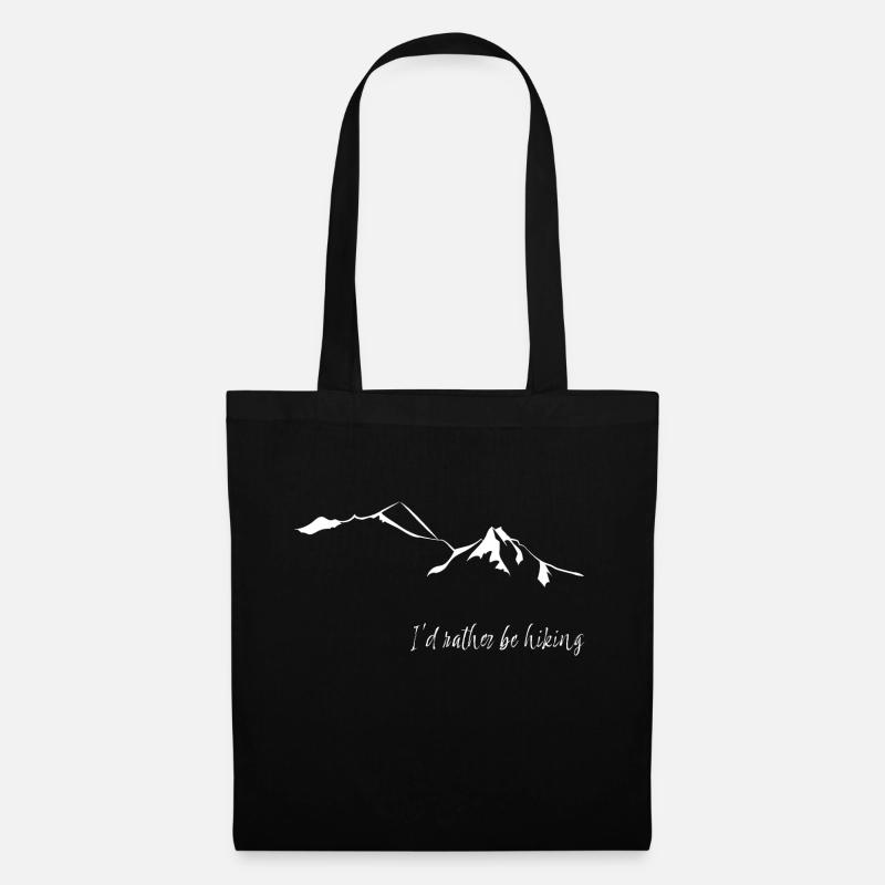 I'd rather be hiking leewarddesign - Sac en tissu - noir