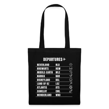 flight travel dream humor fantasy film destination pilot lo - Tote Bag - black - Front