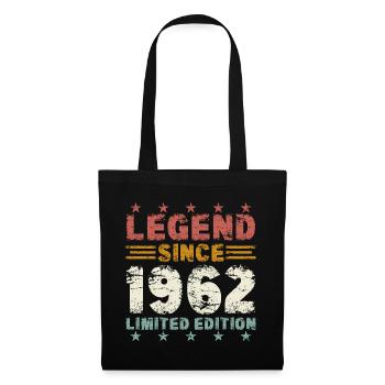 Légende 1962 Vintage Vintage Cadeau d’Anniversaire - Sac en tissu - noir - Devant