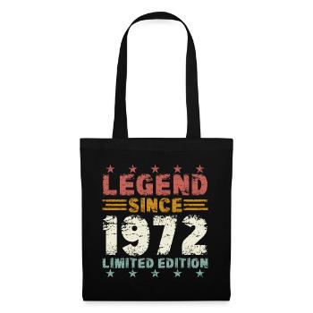 Legend 1972 Vintage Birthday Gift - Tote Bag - black - Front