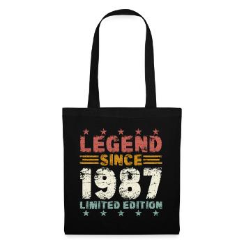Légende 1987 Vintage Vintage Cadeau d’Anniversaire - Sac en tissu - noir - Devant