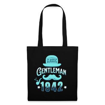 Vintage Gentleman 1942 80 Years Anniversary - Tote Bag - black - Front