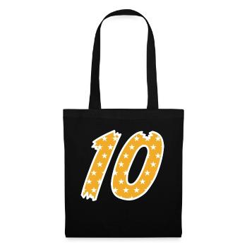 Ten - Tote Bag - black - Front