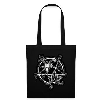 Deux visages du diable - Sac en tissu - noir - Devant