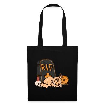 Exotische Kurzhaarkatze Halloween Katze - Stoffbeutel - Schwarz - Vorne