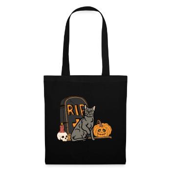 Mignon Korat Halloween Cat - Sac en tissu - noir - Devant