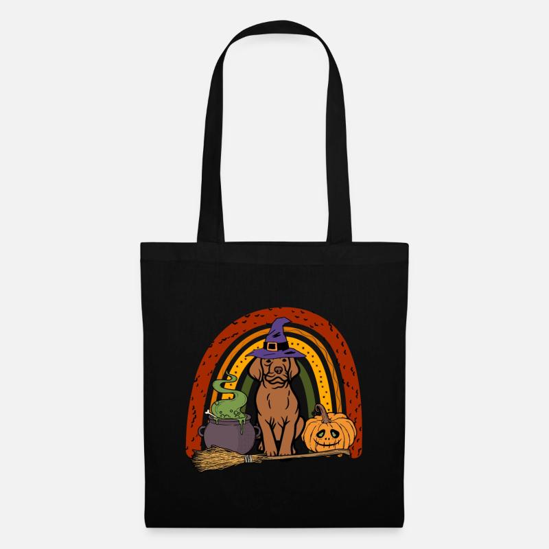 Süßer Vizsla Halloween Kostüm Hund - Stoffbeutel - Schwarz