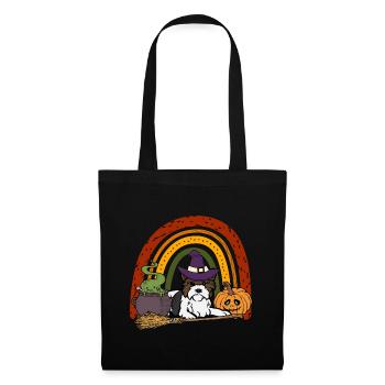 Cute Biewer Terrier Halloween Kawaii - Tote Bag - black - Front