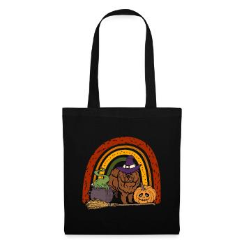 Cute Chow Chow Halloween Dog - Tote Bag - black - Front