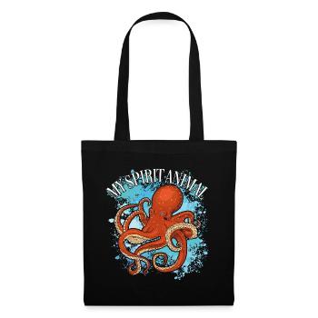 Octopus is my favorite animal - Tote Bag - black - Front