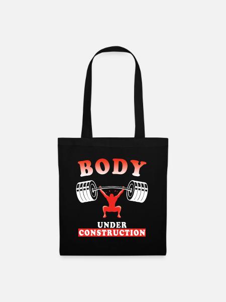 Body Under Construction - Text für Aufbauhersteller - Stoffbeutel - Schwarz