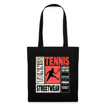 Tennis Tennis Player Player Vintage Retro Sport - Tote Bag - black - Front