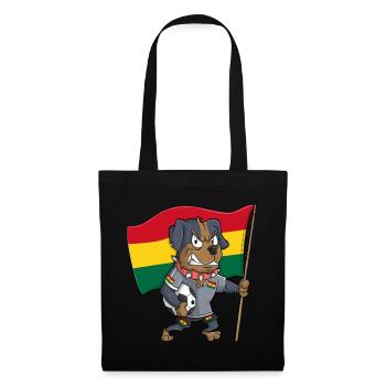 Ghana Fan Dog - Tote Bag - black - Front