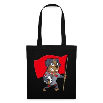 Marokko Fan Hund - Stoffbeutel - Schwarz - Vorne