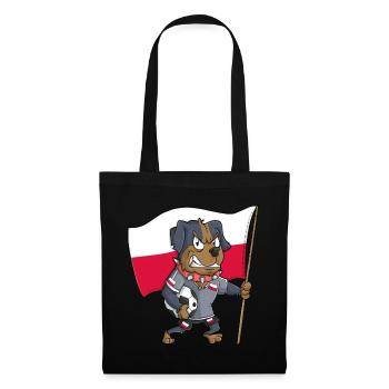 Poland Fan Dog - Tote Bag - black - Front