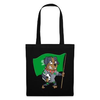 Arabie saoudite Fan Dog - Sac en tissu - noir - Devant