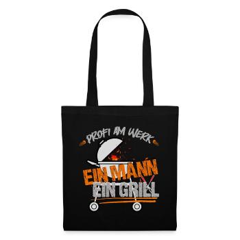 One man, one grill - Tote Bag - black - Front