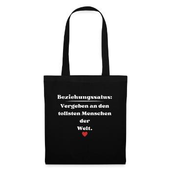 Vergeben an den tollsten Menschen der Welt - Stoffbeutel - Schwarz - Vorne