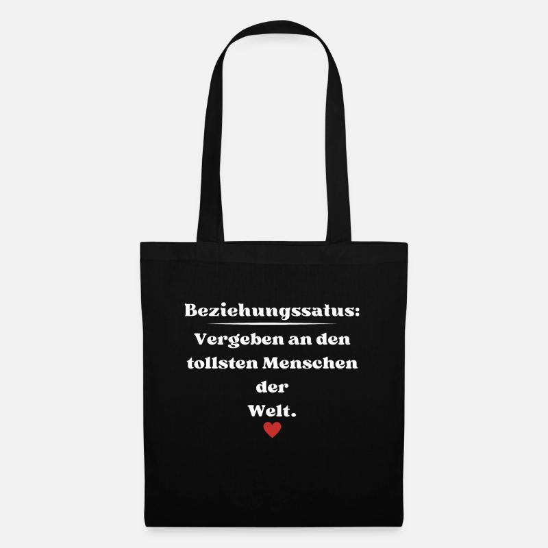 Vergeben an den tollsten Menschen der Welt - Stoffbeutel - Schwarz